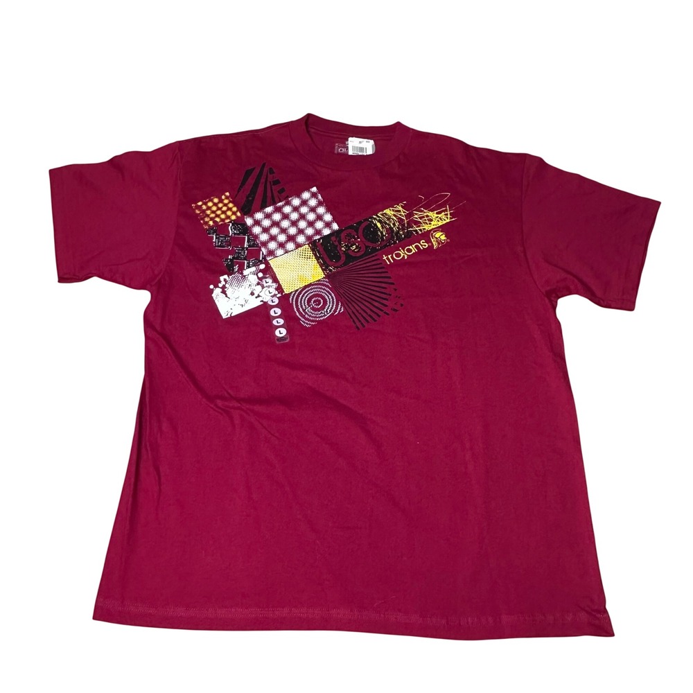 Champs Sports USC Trojans Mens Large Cardinal Red Graphic T-Shirt NWT